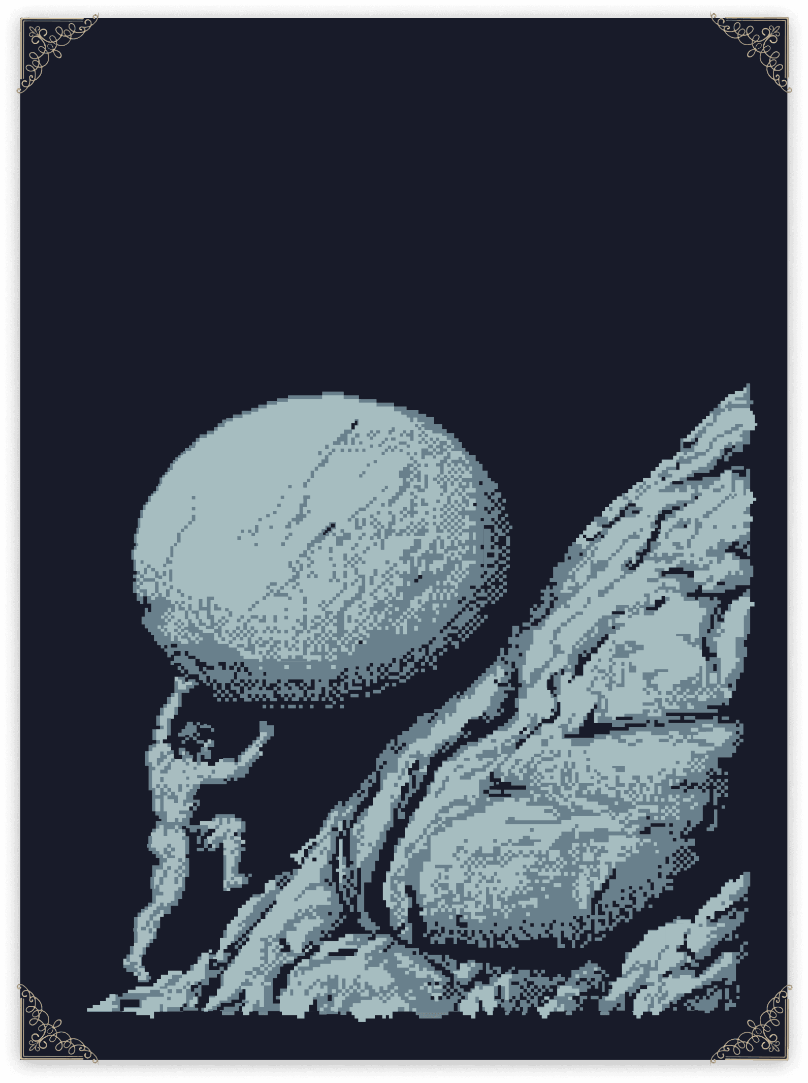 Castari blue branding card