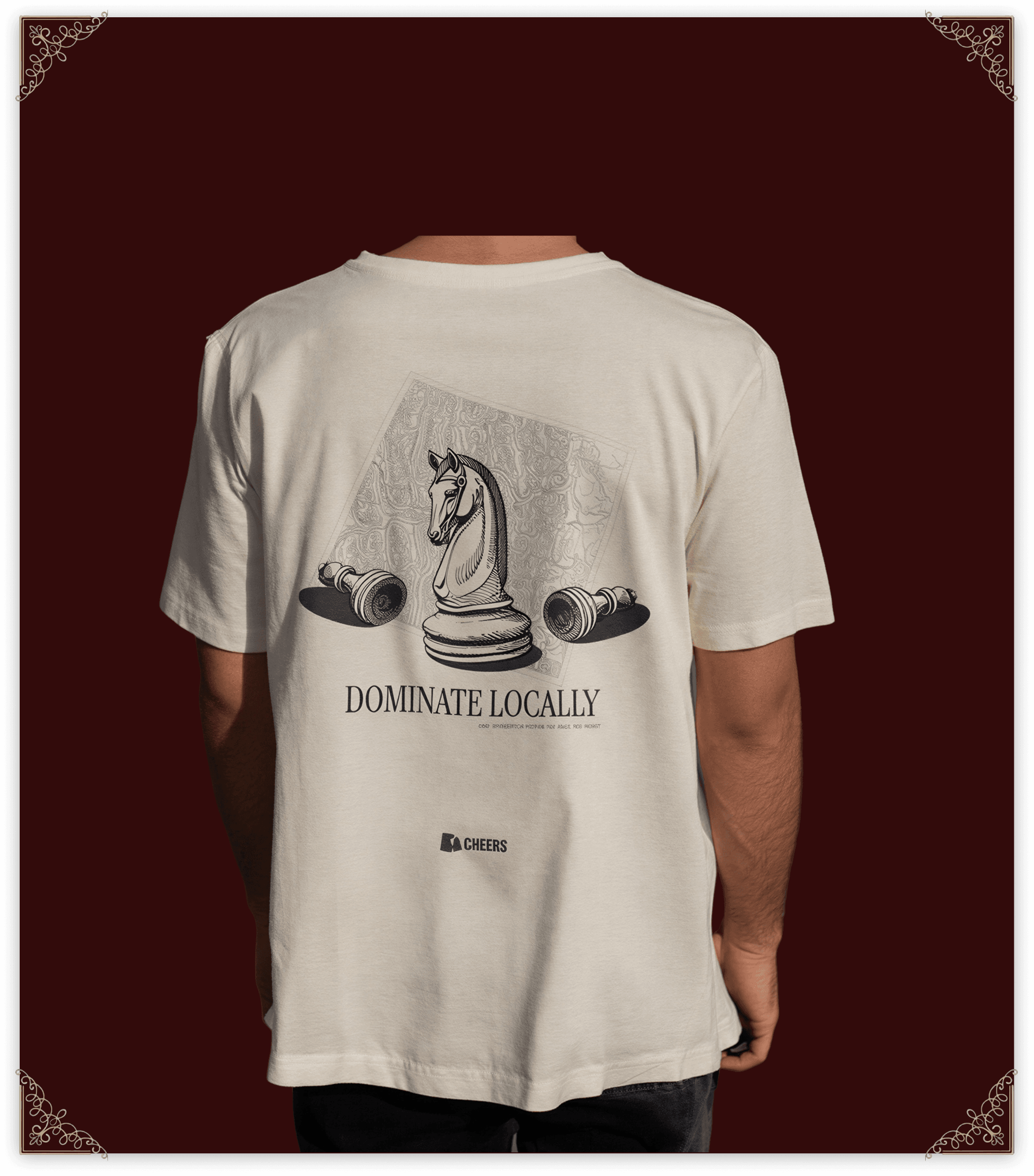 Cheers red merch card